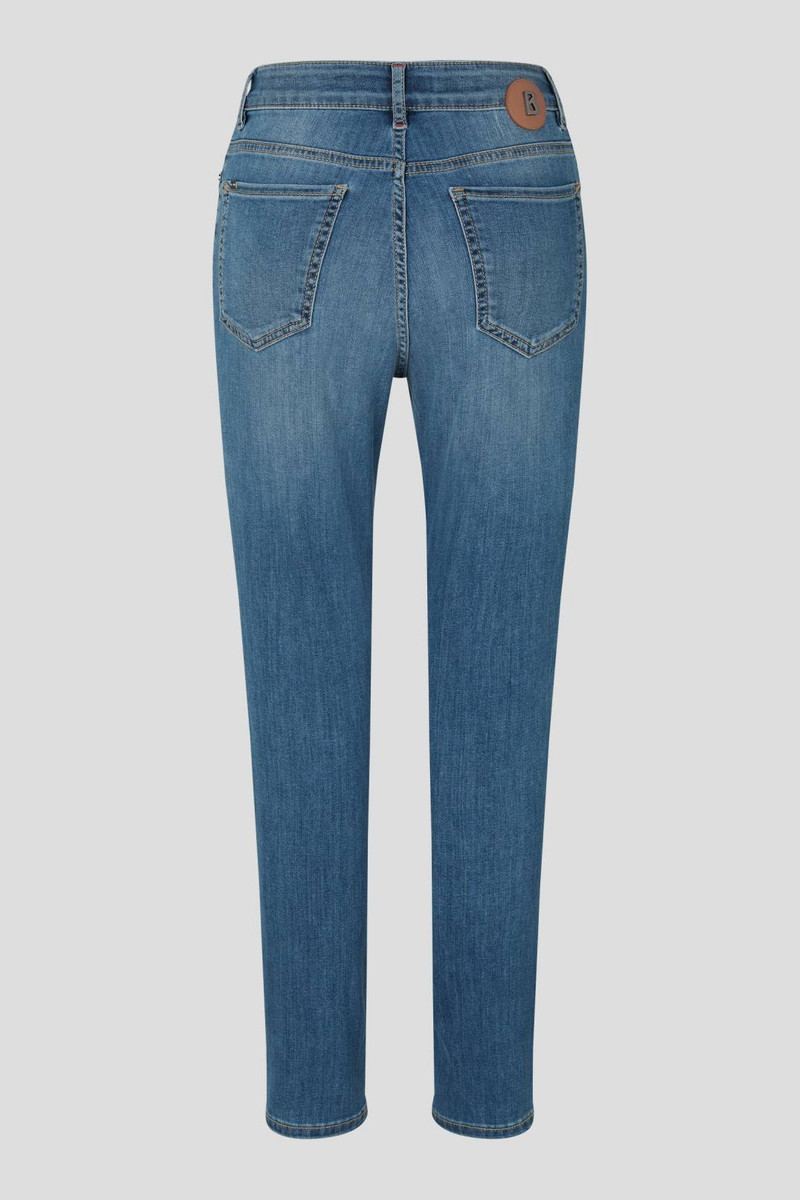 JULIE 7/8 SLIM FIT JEANS IN DENIM BLUE 6