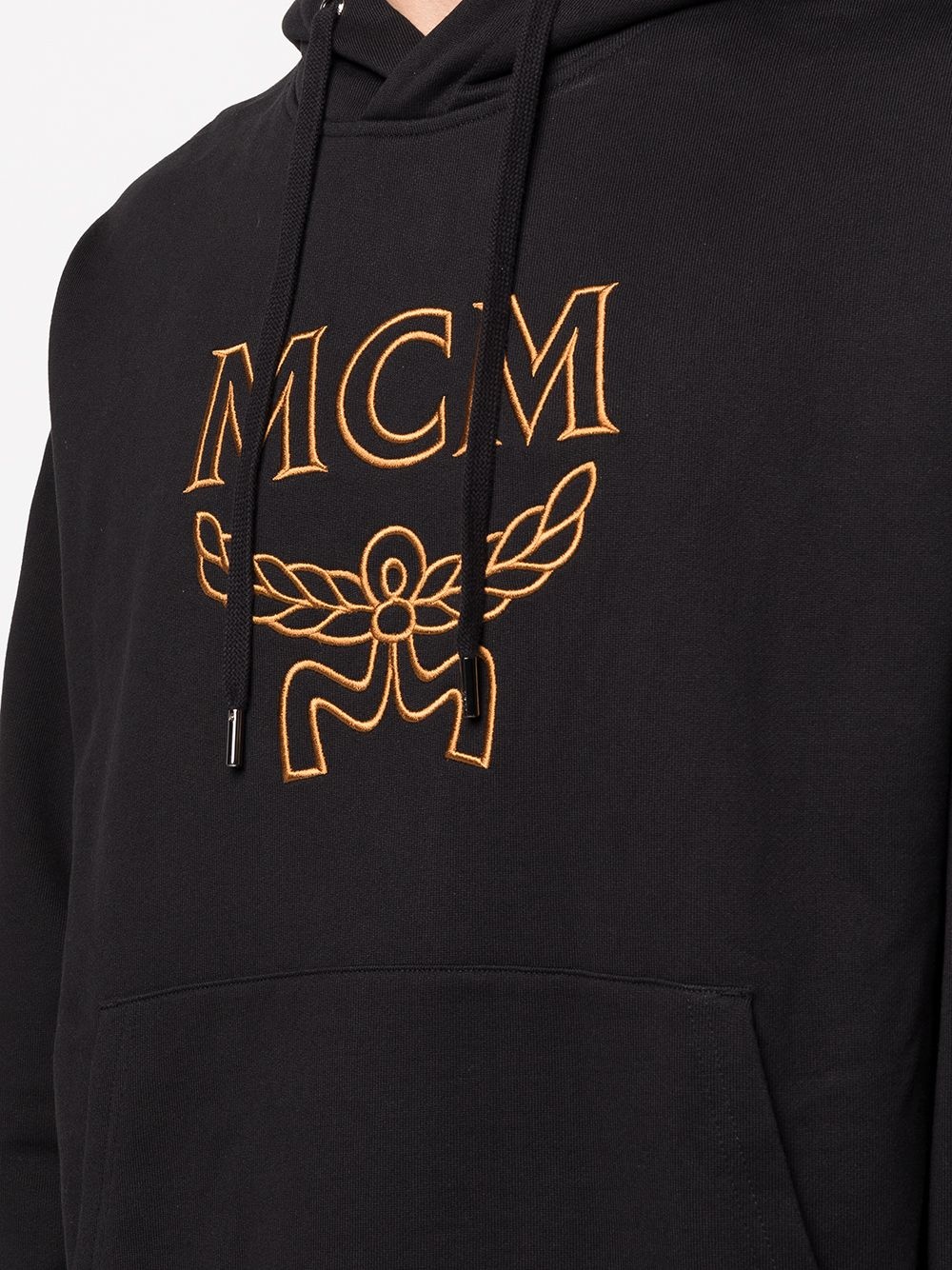 embroidered logo long-sleeve hoodie - 5