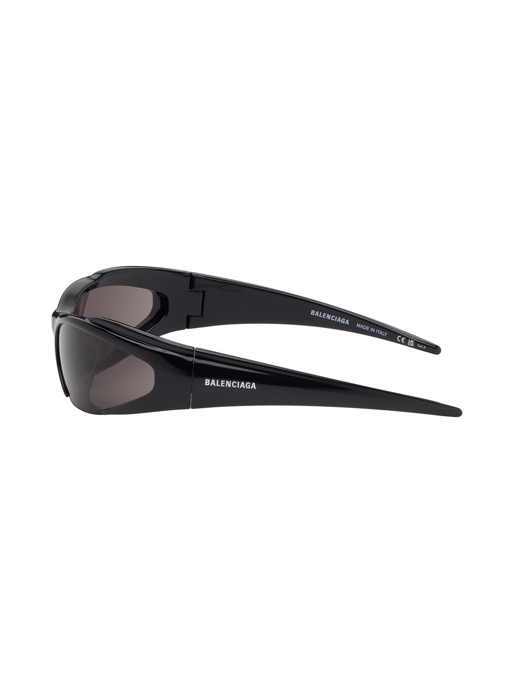 Black Reverse Xpander Rectangle Sunglasses - 3