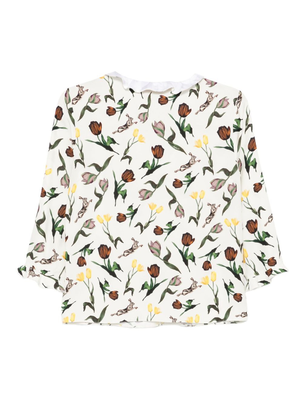 floral-print blouse - 2