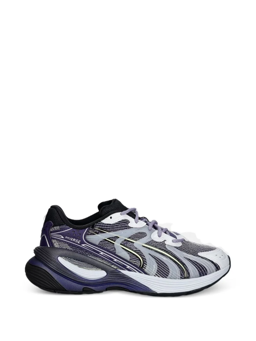 Inverse Mosaic round-toe low-top sneakers - 1