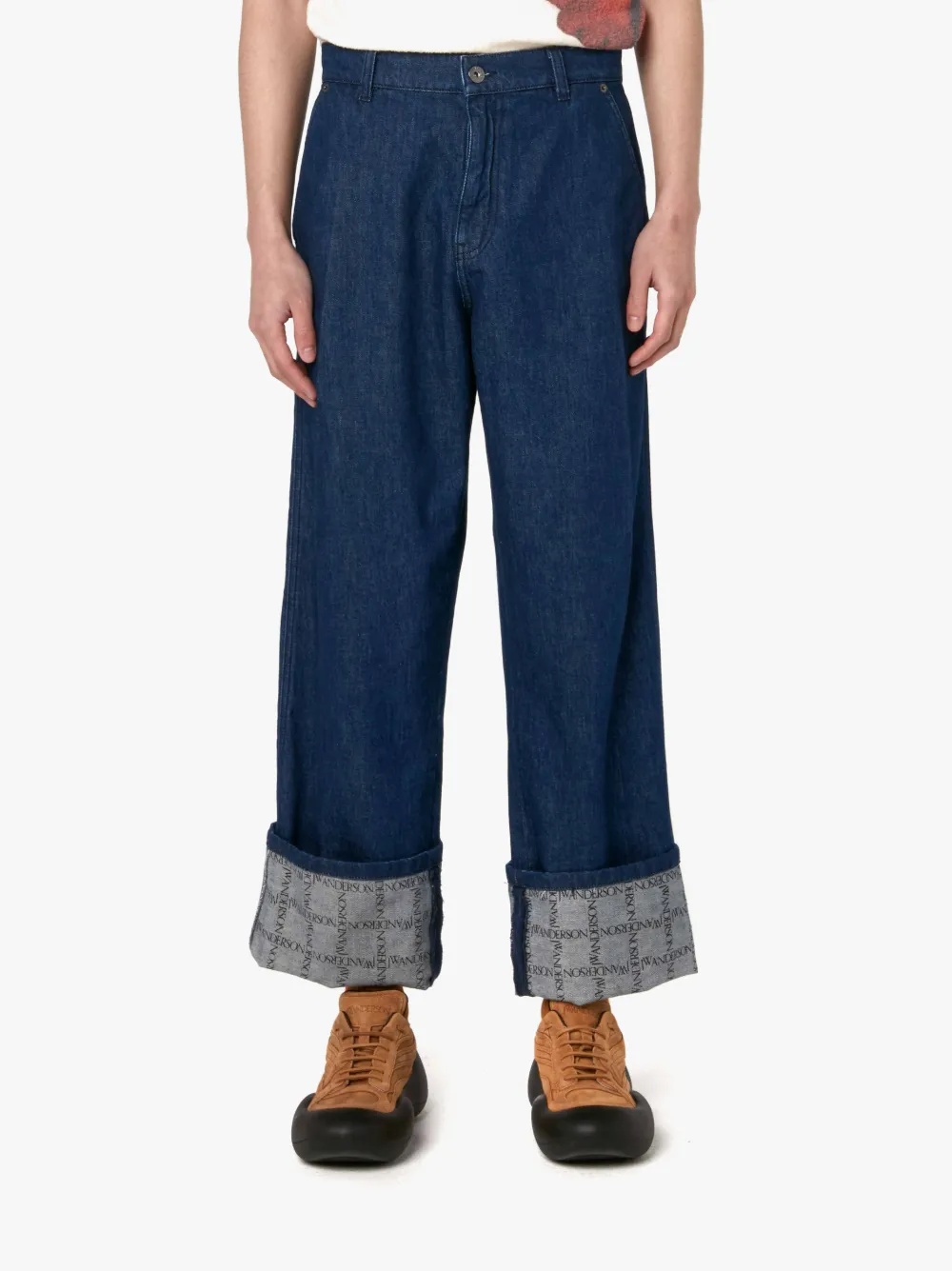 LOGO GRID TURN UP WORKWEAR JEANS - 2