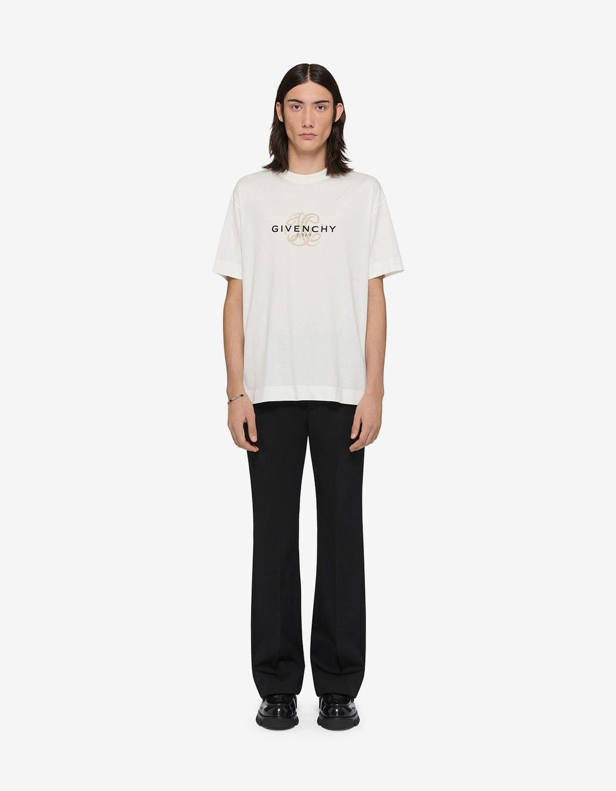 Givenchy White Reverse Logo T-Shirt - 2