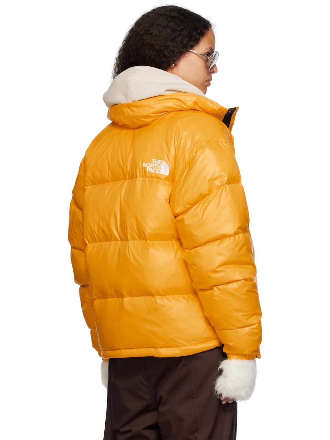 SSENSE Exclusive Yellow 1996 Retro Shine Nuptse Down Jacket - 3