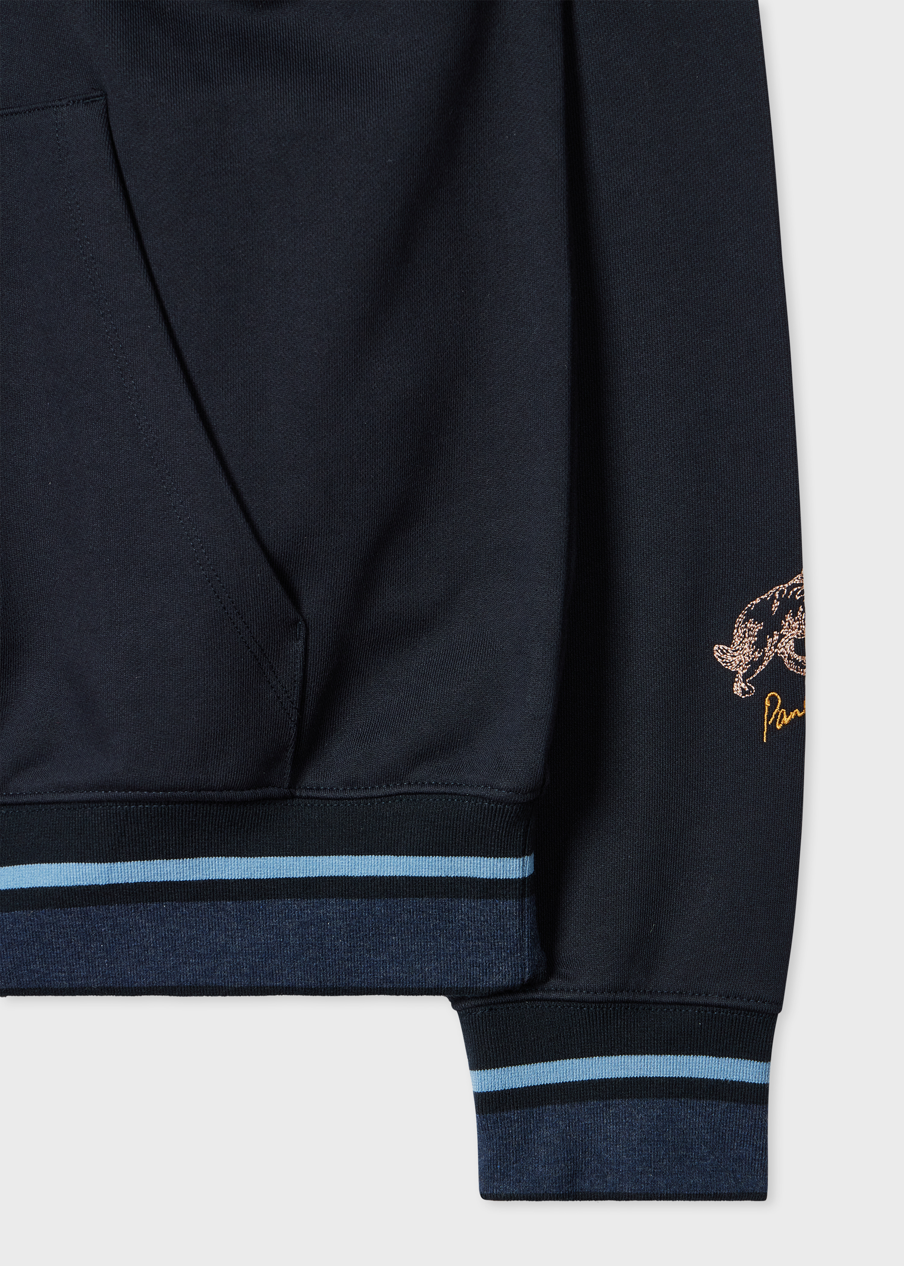 Navy Embroidered 'Little Beasts' Hoodie - 2