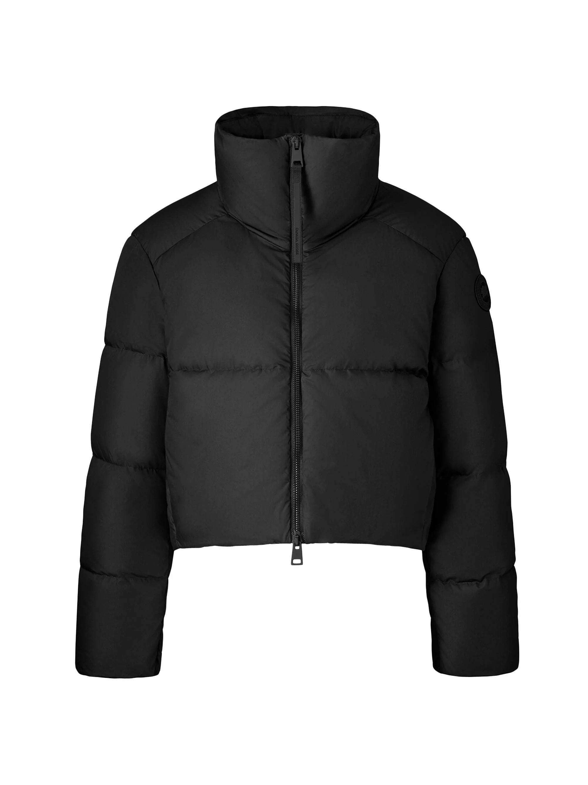 Women's Garnet Crop Puffer Jacket - Black - 1