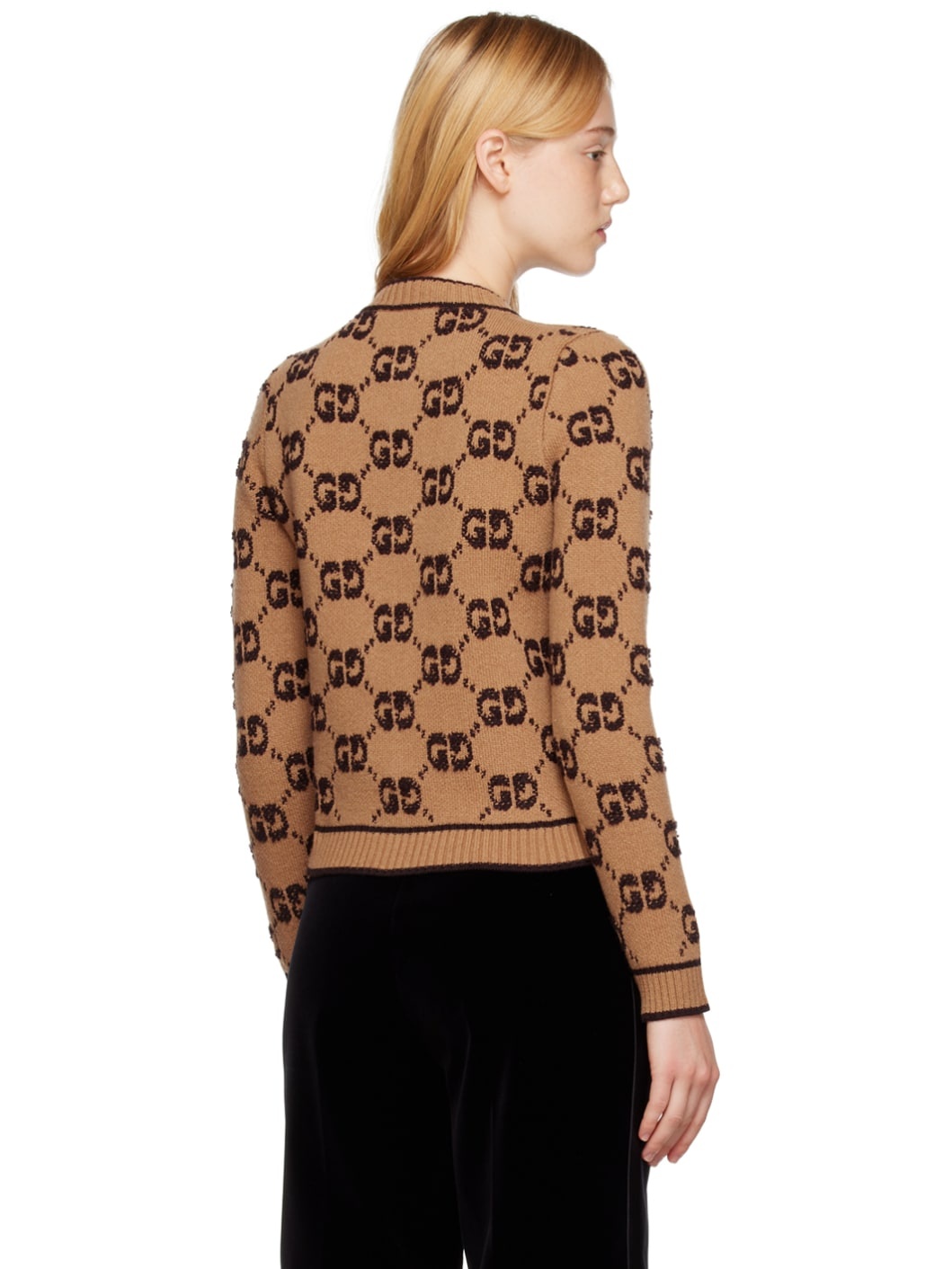 Brown GG Cardigan - 3