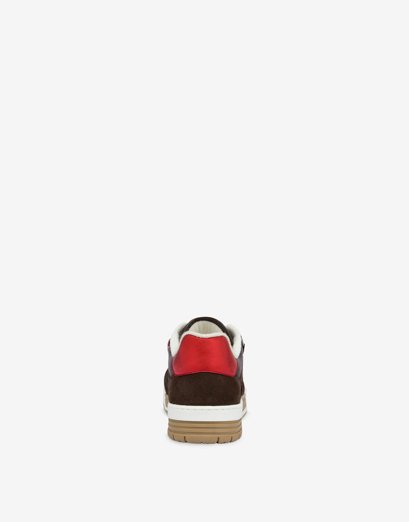 Moschino STREETBALL SNEAKERS CALFSKIN AND SUEDE outlook
