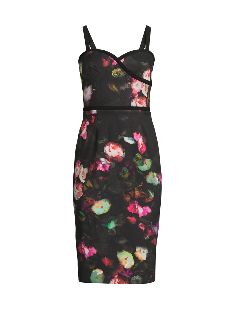 Women's Daria Floral Sweetheart Midi-Dress - Dusky Corsage 1