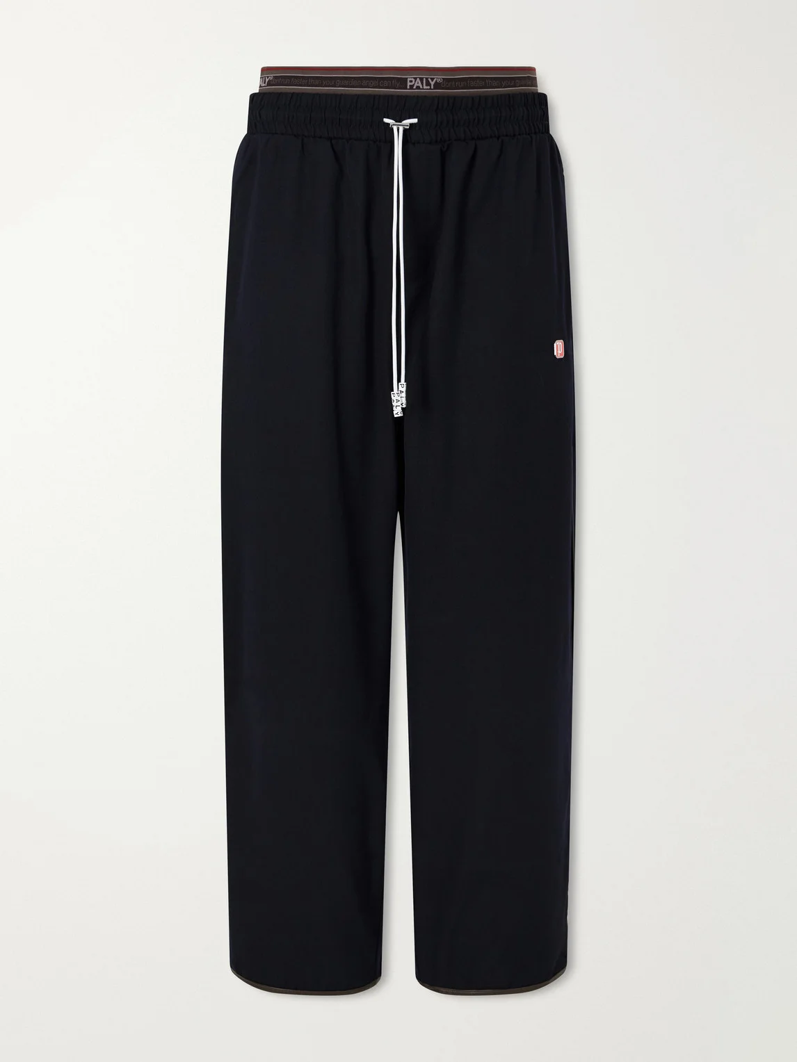 Wide-Leg Wool-Blend Sweatpants - 1