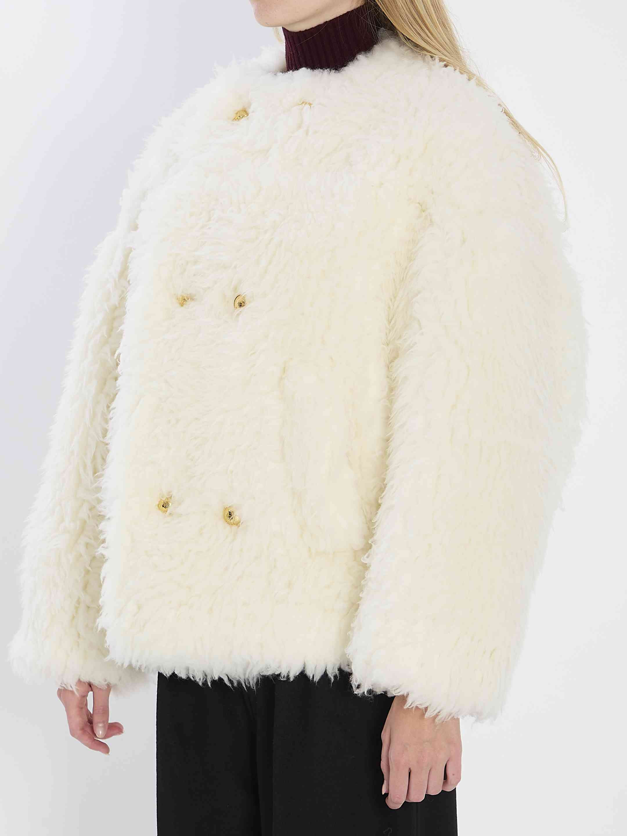 Celine Women Fur-Effect Coat - 2