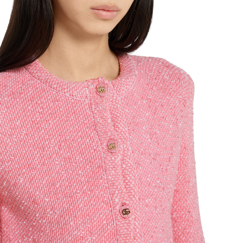 Fine viscose jacquard cardigan 5