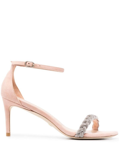 Stuart Weitzman square-toe 90mm heeled sandals outlook