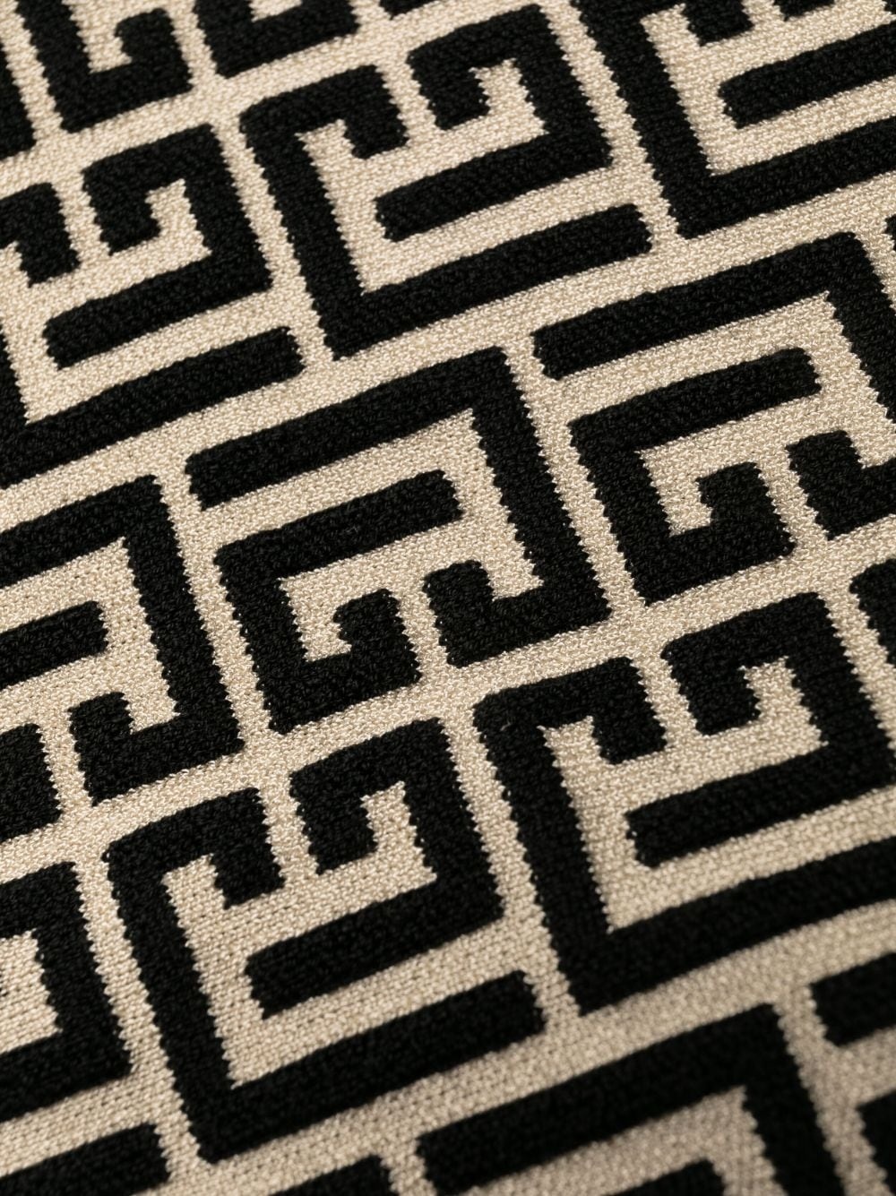 monogram-print wool-blend dress - 6
