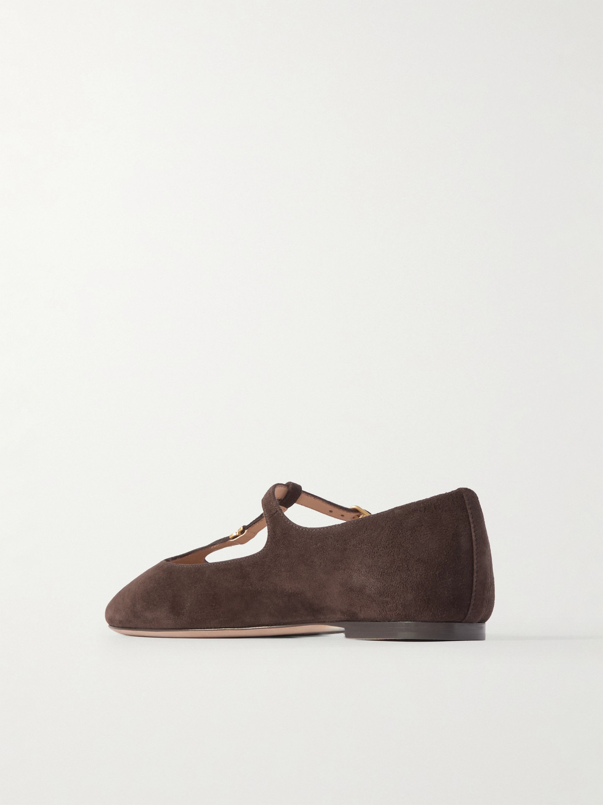 Marcie Embellished Suede Ballet Flats - 3