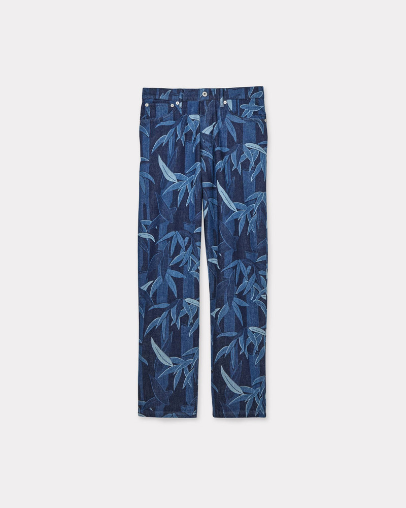 KENZO Chiku-rin camo' BOTAN loose jeans in japanese denim - 1