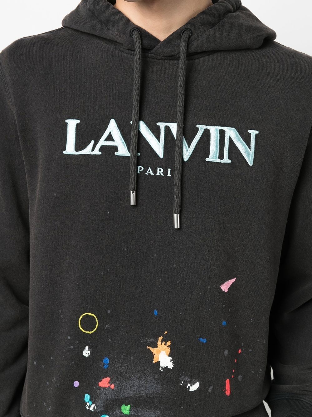 logo-print pullover hoodie - 5