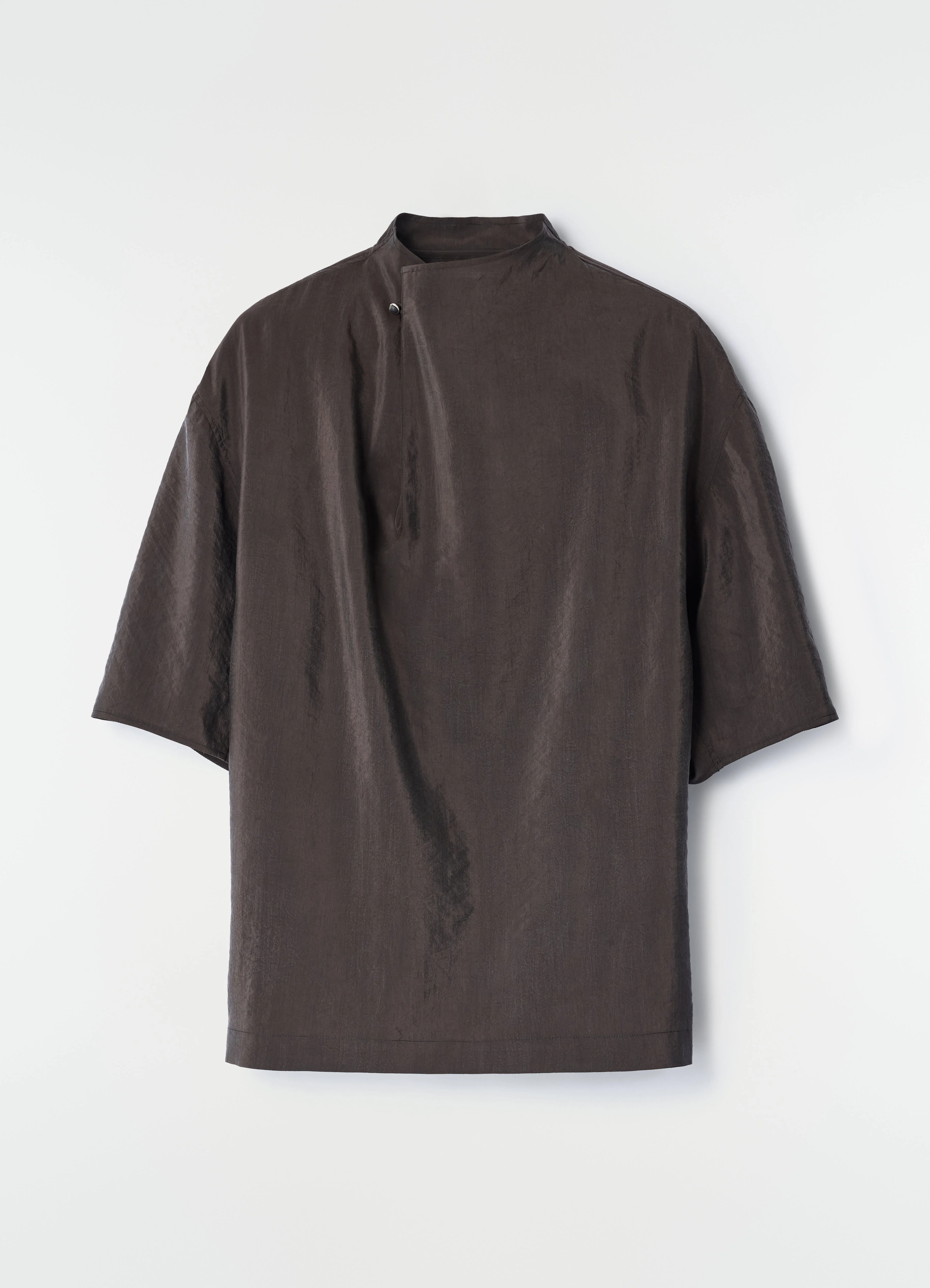 SOFT COLLAR TOP IN DRY SILK - 1
