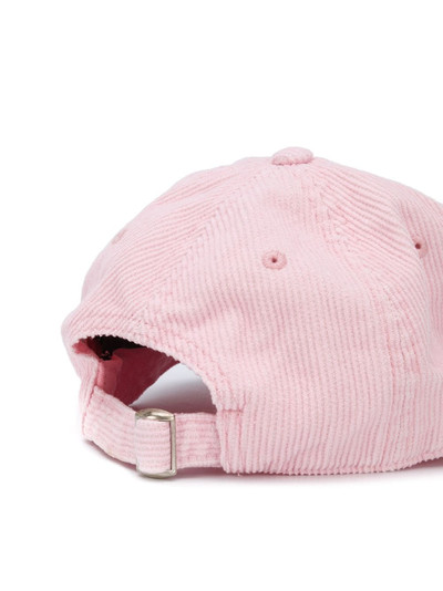 Palm Angels logo embroidered corduroy cap outlook