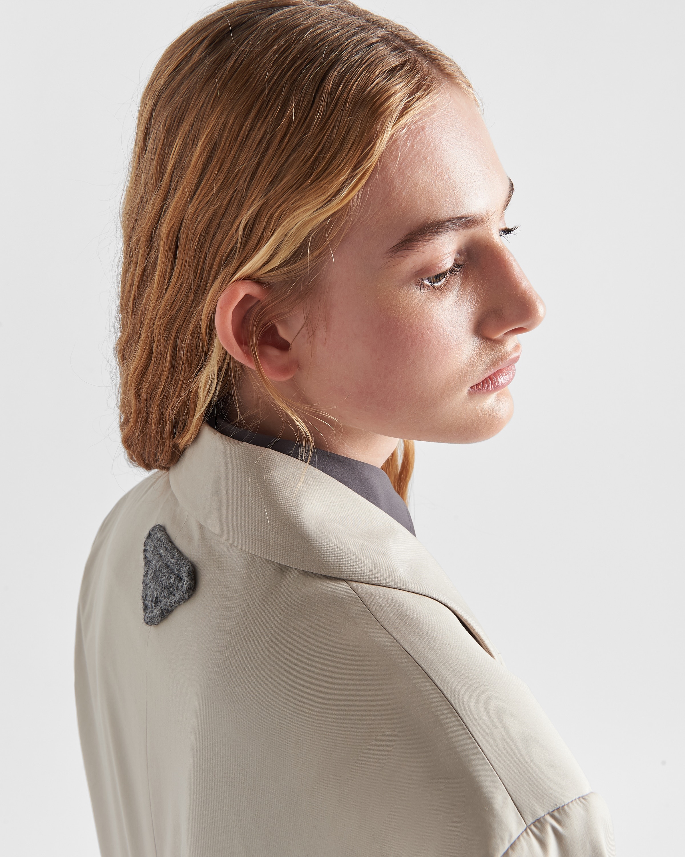 Single-breasted Panama cotton coat - 3