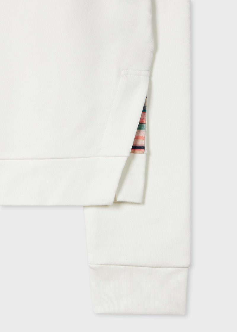 Paul Smith Women's Ecru Sweatshirt with 'Swirl' Trim outlook