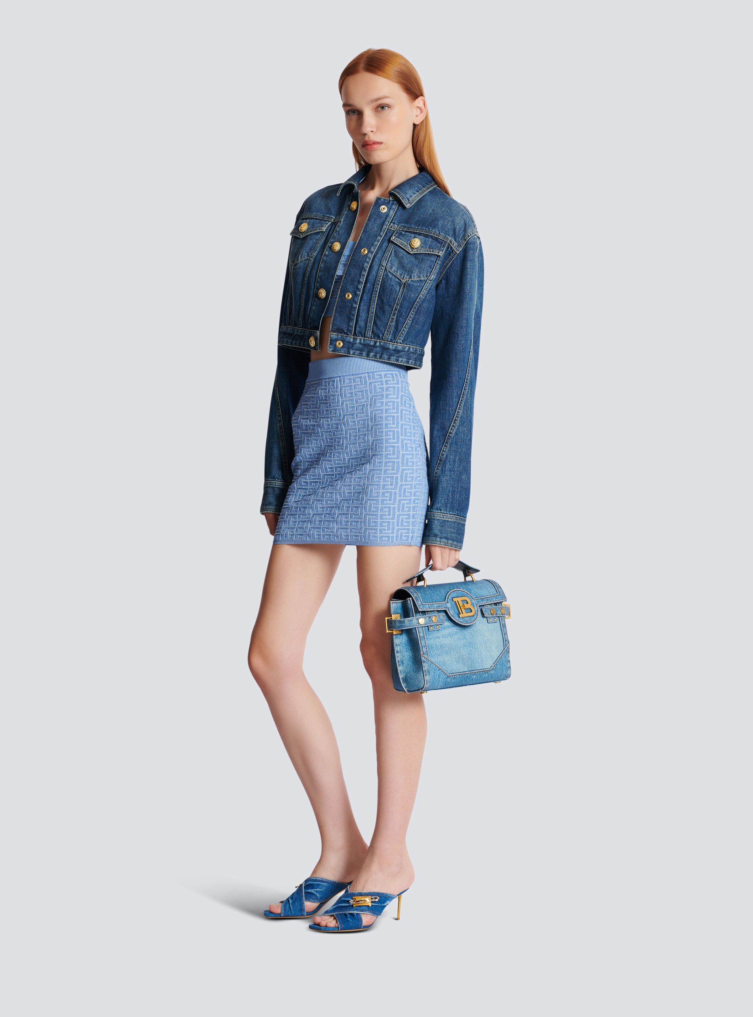 Short PB Labyrinth knit skirt - 2
