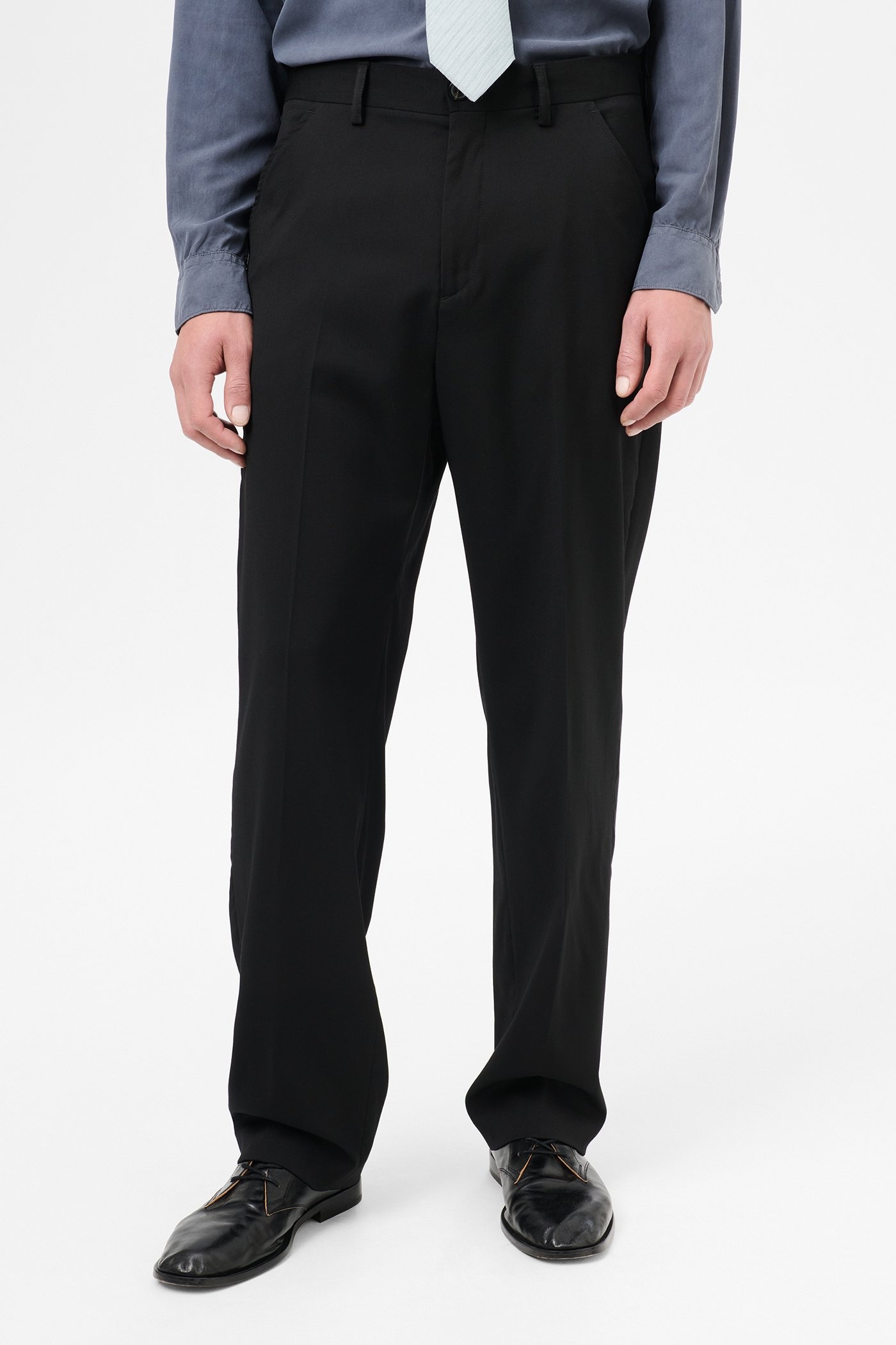 Chino 22 Black Worsted Wool - 3