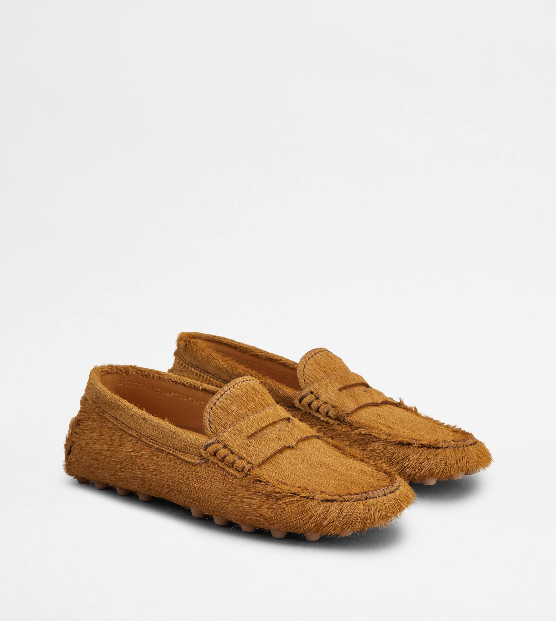 GOMMINO BUBBLE IN PONY-SKIN EFFECT LEATHER - BROWN - 3