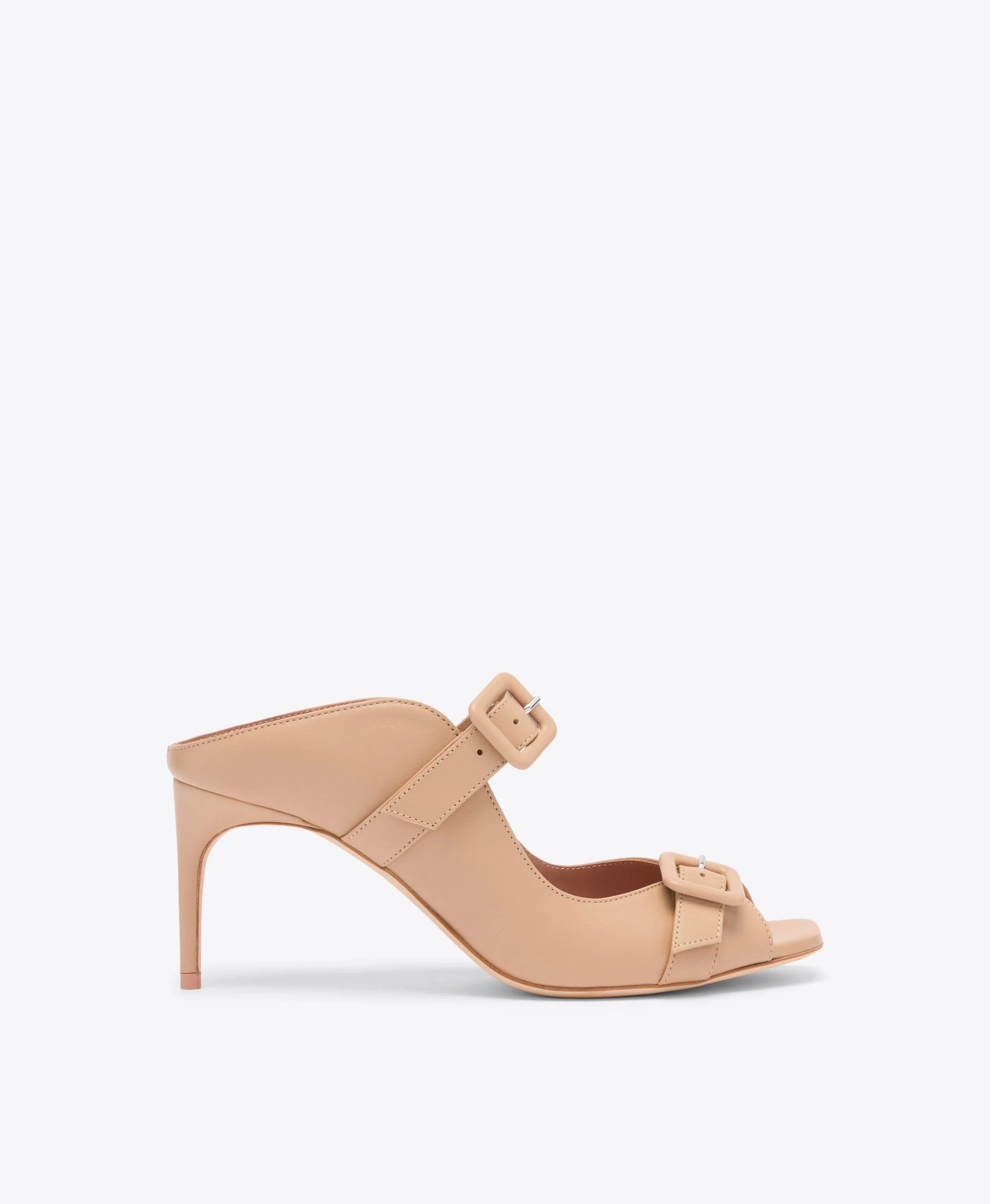 Isobel 70 Buff Leather Heeled Sandals - 1