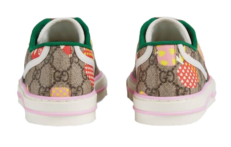 (WMNS) GUCCI Les Pommes Gucci Tennis 1977 'Beige ebony apple print' 664212-22K10-8960 - 4