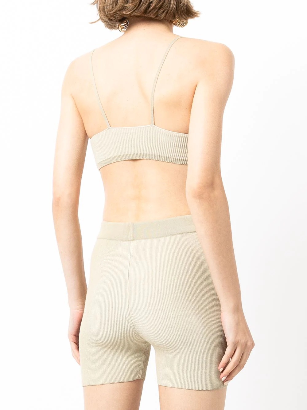 Arancia ribbed-knit shorts - 4