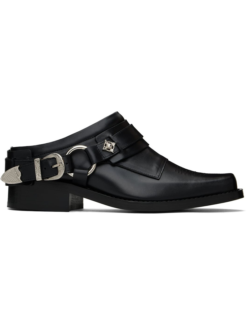 Black Western Mules 1