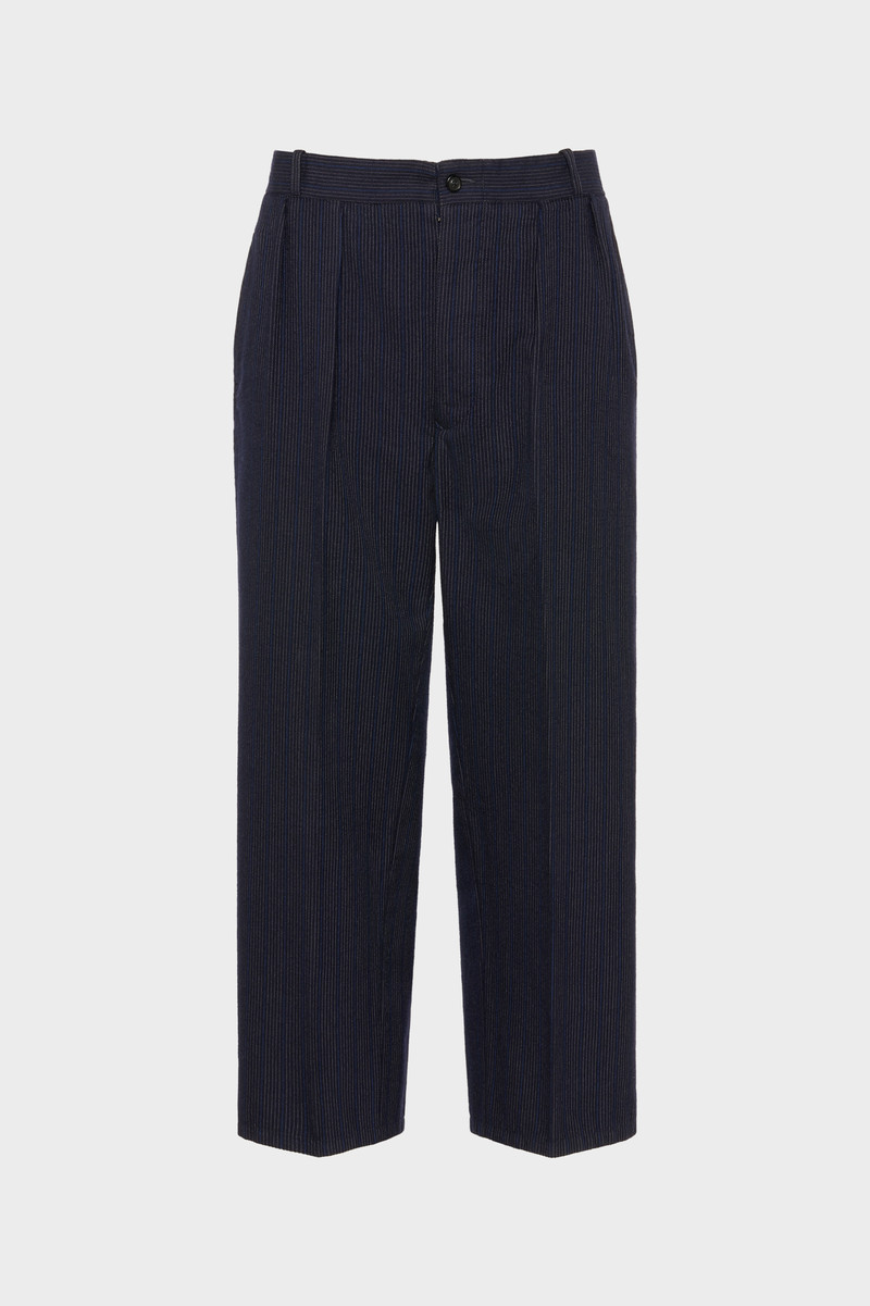 Pinstripe wool trousers 1