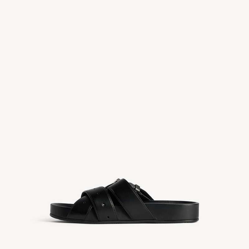 BALENCIAGA Men's Belt Mule in Black outlook