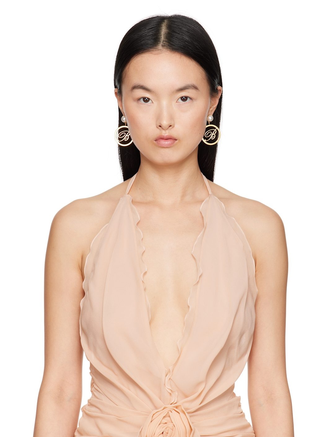 Gold Faux-Pearl Earrings - 3