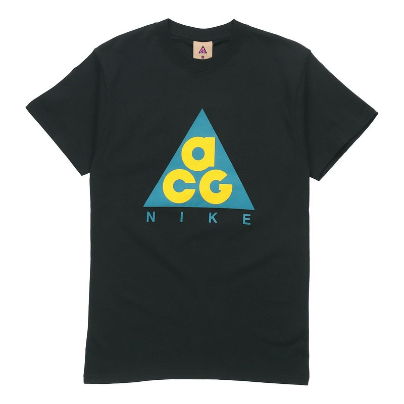 Nike Nrg Acg SS20 로고 인쇄 짧은 소매 검정 CV1533-010 - 1