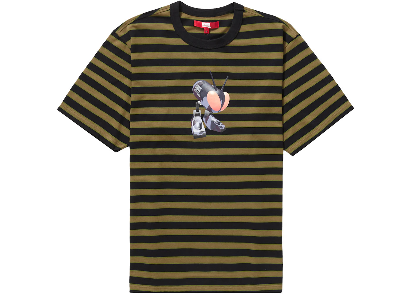 Supreme JUNYA WATANABE CDG MAN Stripe S/S Top Black - 1