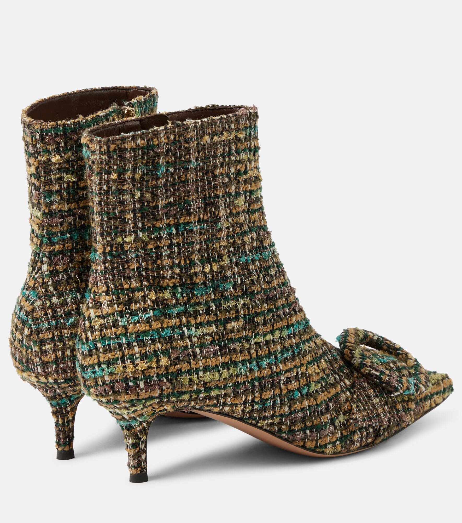 55 tweed ankle boots - 3