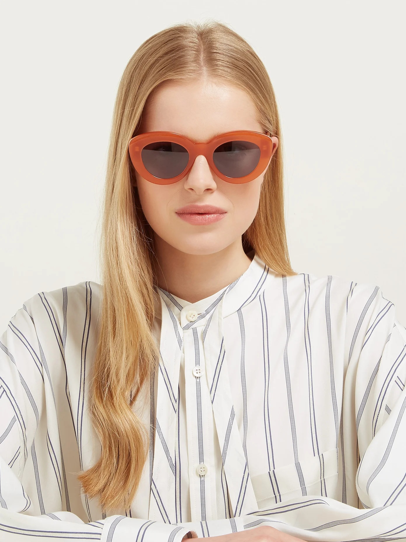 Butterfly cat-eye acetate sunglasses - 2