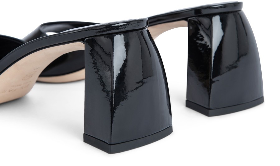 Romy Patent Leather Mules - 3