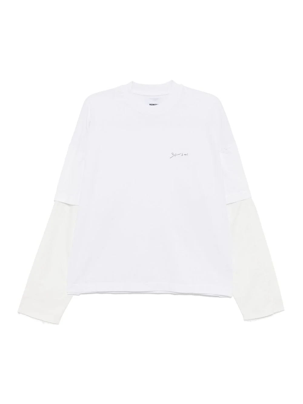 logo-embroidered T-shirt - 1