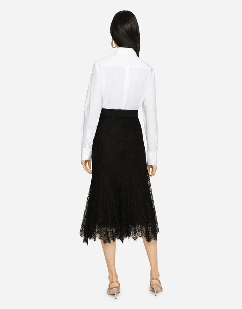 Long chantilly lace skirt 5