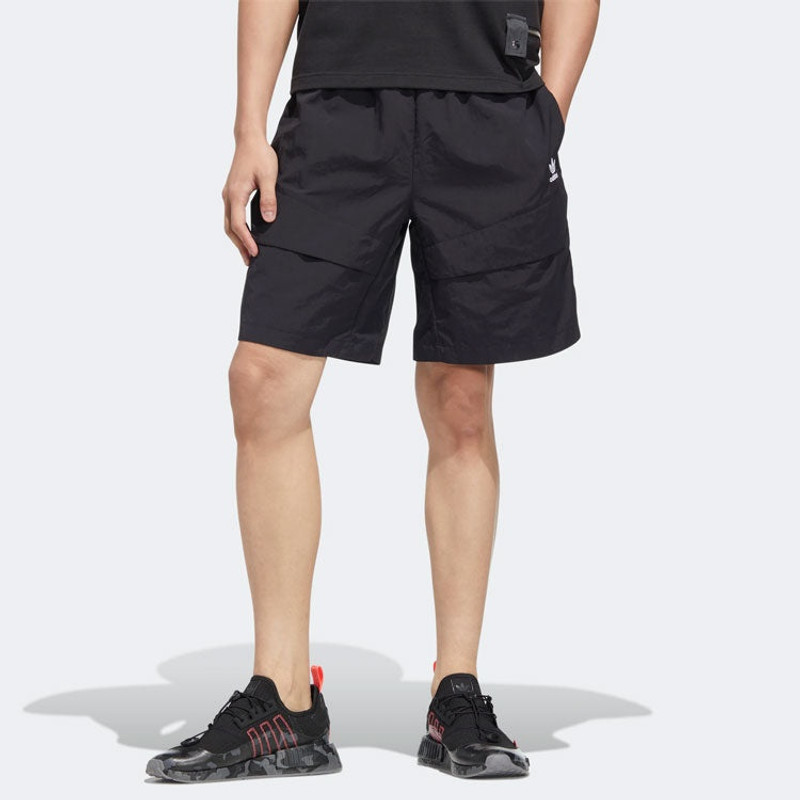 adidas adidas originals Adicolor Shorts Solid Color Pocket Athleisure Casual Sports Black HM8035 outlook