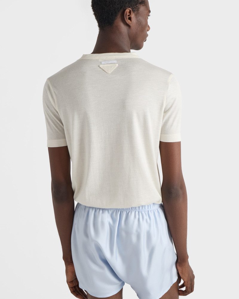 Cashmere and silk T-shirt 5