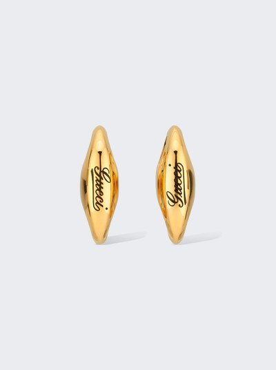 GUCCI Marina Chain Earrings Gold outlook