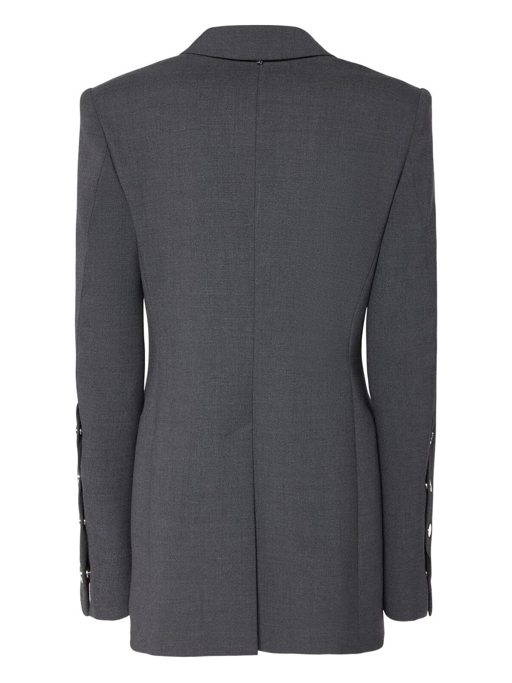 button-cuff single-breasted blazer - 5