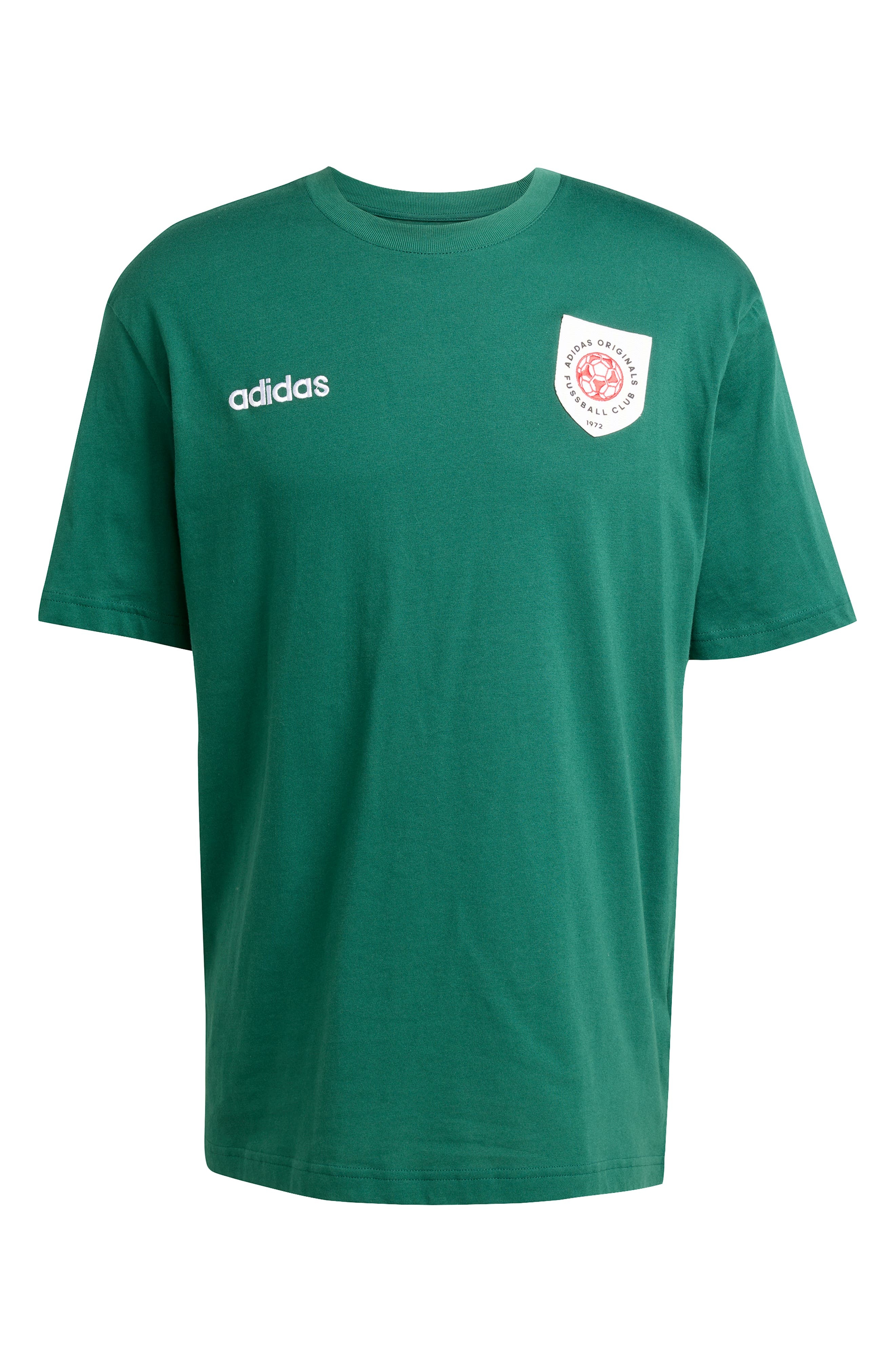 adidas Badge Appliqué Embroidered T-Shirt in Collegiate Green/Green at Nordstrom - 4