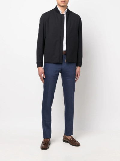 Canali slim-cut tailored trousers outlook