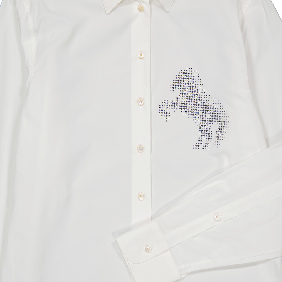 Stella Mccartney Crystal-Embellished Horse Shirt - 7