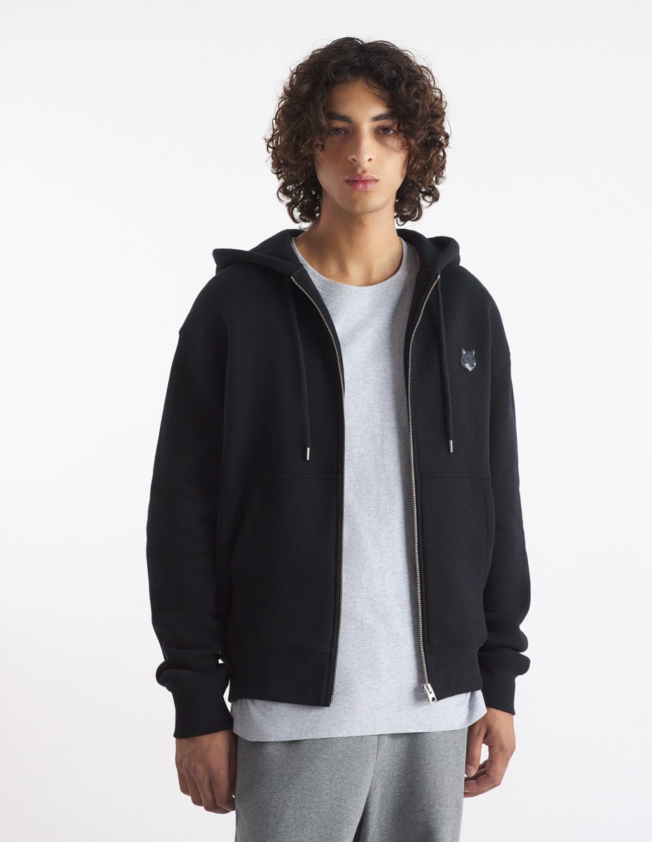 BOLD FOX HEAD PATCH COMFORT ZIPPED HOODIE - 3